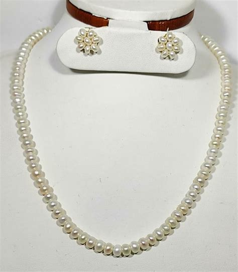 Classique Designer Jewellery Gold Plated Mother Of Pearl Jewellery Set