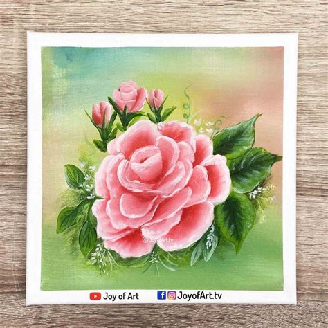 Rose Acrylic Painting by Joy of Art | Nature art painting, Wall ...