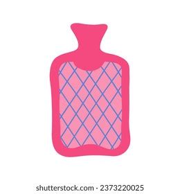 Cute Pink Hot Water Bottle Vector Stock Vector Royalty Free Shutterstock