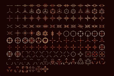 Artstation Crosshair Bundle Svgpngepsbrushes Brushes