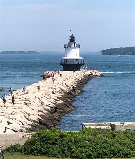 Spring Point Ledge Lighthouse in South Portland, Maine