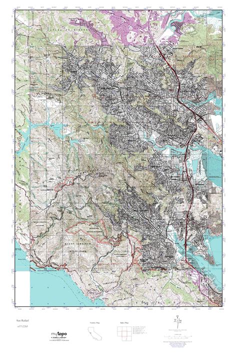 MyTopo San Rafael California USGS Quad Topo Map