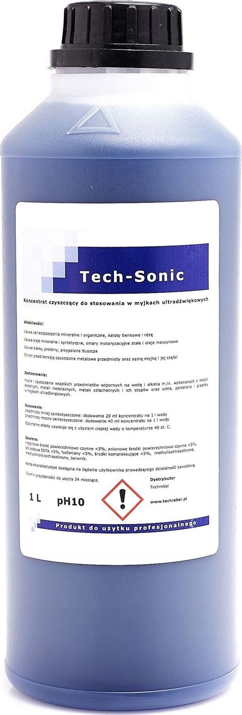 Akcesoria Do Myjki Techrebal Tech Sonic L Koncentrat Do Myjek