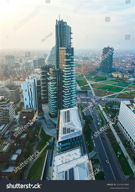 Aerial View Skyscraper Modern Cityscape Skyline Stock Photo 2227013995 ...