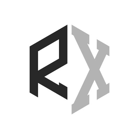 Premium Vector Modern Unique Hexagon Letter Rx Logo Design Template