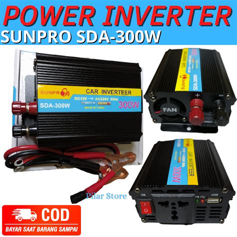 Power Inverter Sunpro Sda W Cas Aki Multifungsi Inverter Ac To Dc