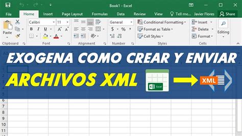 Exogena Como Crear Y Enviar Archivos Xml Excel A Xml Youtube