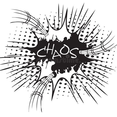 chaos illustration stock vector illustration  disorder