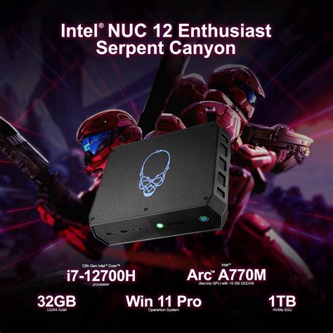 Snapklik Intel NUC 12 Enthusiast Mini Gaming PC Serpent Canyon