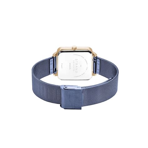 Strand By Obaku Rim Ocean Blue Dial Quartz Watch For Women S Lxvlml