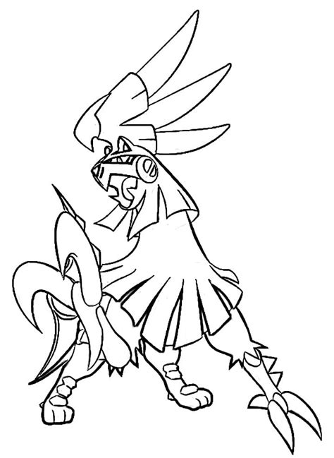 Silvally Pokemon Coloring Page