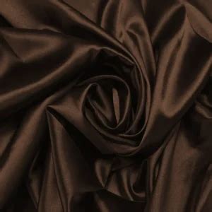 Liquid Satin Brown Fabric Online