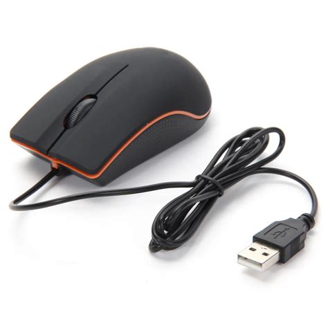 USB Wired Gaming Mouse 1200 DPI Optical 3 Buttons Game Mouse For PC Laptop Computer E-sports 1M ...