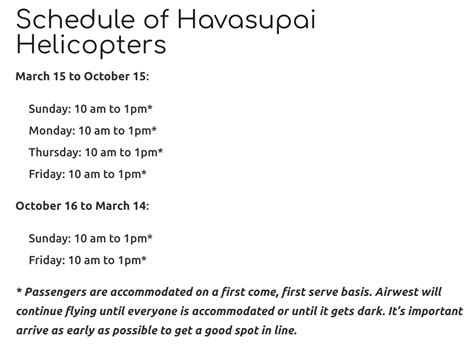 havasupai falls helicopter schedule | The Down Lo