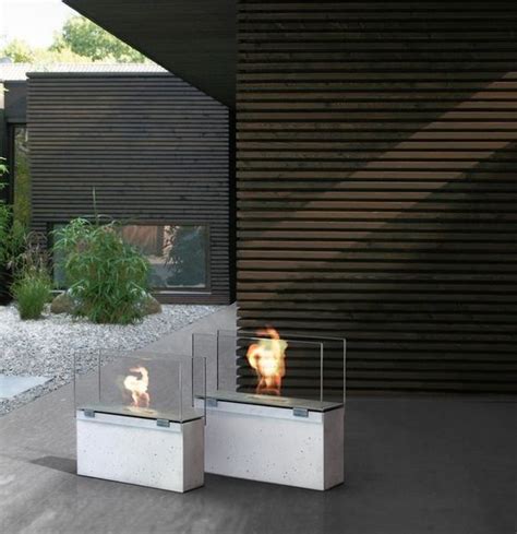 Bioethanol Fireplace Muro Conmoto Contemporary Open Hearth Free Standing