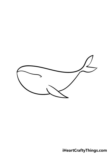 Whale Drawing - How To Draw A Whale Step By Step!