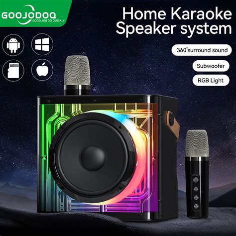 Jual Goojodoq Rgb Speaker Bluetooth Karaoke Set Lengkap Speaker