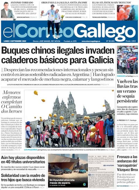 Periódico El Correo Gallego España Periódicos De España Edición De