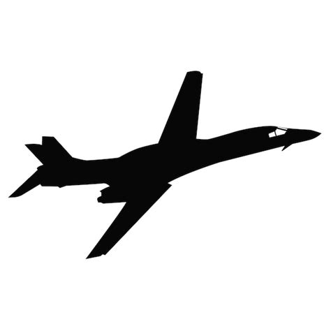 Premium Vector | B1 lancer bomber plane silhouette vector design