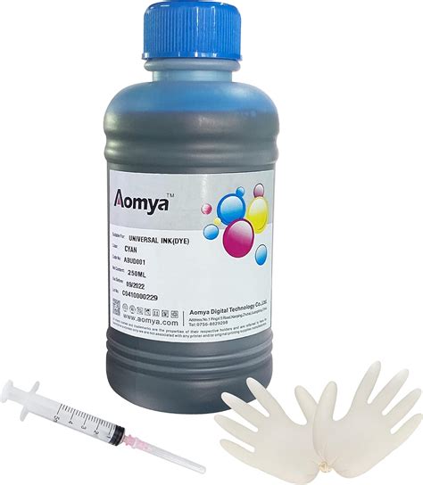 Amazon Aomya Ink Refill Kit Ml Cyan Universal Dye Bulk Ink For