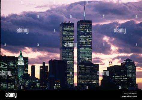 Nyc Skyline With Twin Towers