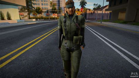 Naked Snake With Bandana And Without Eyepatch Para GTA San Andreas