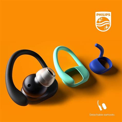 Philips A True Wireless Sports Headphones With Detachable Ear Hooks