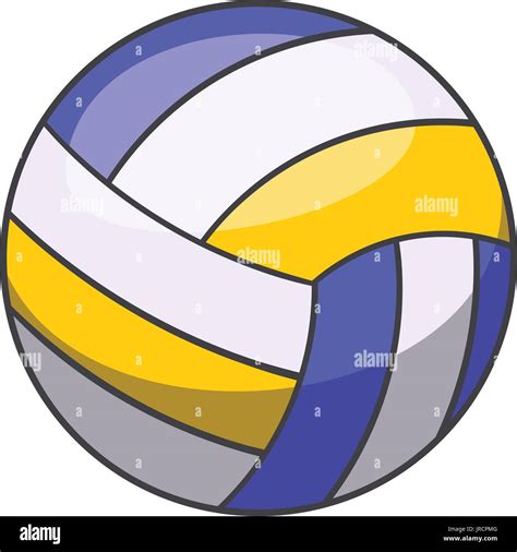 Voleibol Ball Icono Estilo De Dibujos Animados Imagen Vector De Stock