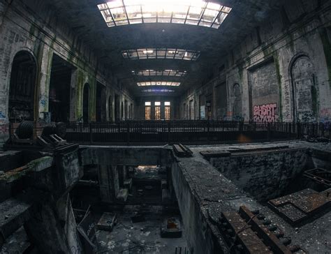 デスクトップ壁紙 建物 台無し 放棄された 鉄道駅 さびた 落書き Urbex 闇 トラック Urbandecay