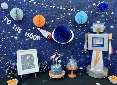 Space Party, Rocket Themed Birthday — Davis & Scout Celebration Co.