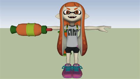 Splatoon Inkling Girl 3d Warehouse