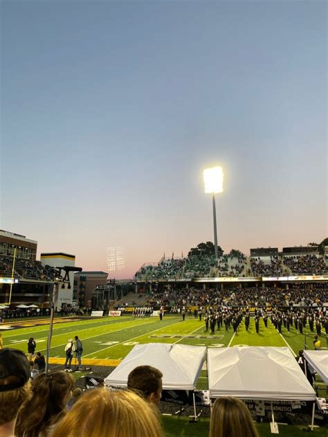 a football stadium filled with lots of people