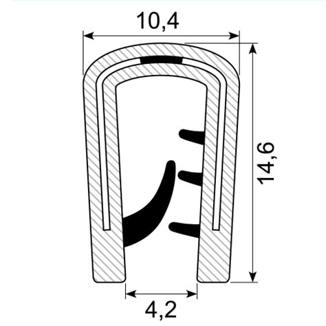 A Pvc Plastic Edge Trim Nangong Letu Automotive Components Co