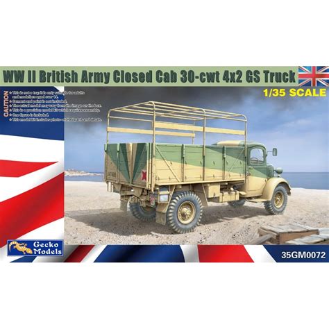 New To Pre Order Gecko Models 35GM0072 WWII British Army Closed Cab 30