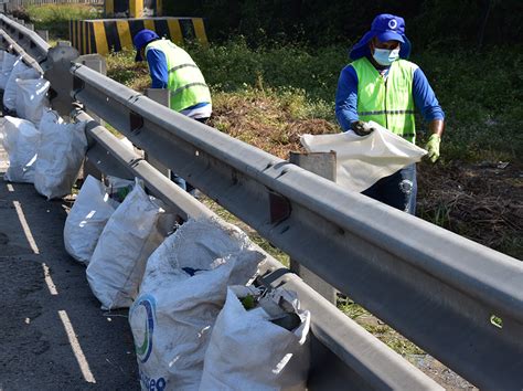 Obreros Recogen Sacos Diarios De Desechos En Un Tramo Despoblado De