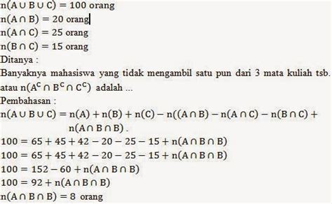 Rumus Diagram Venn 3 Irisan Cara Menentukan Irisan Gabungan