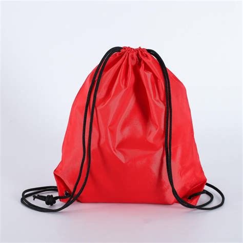 D Polyester Waterproof Nylon Bag L Waterproof Drawstring Backpack