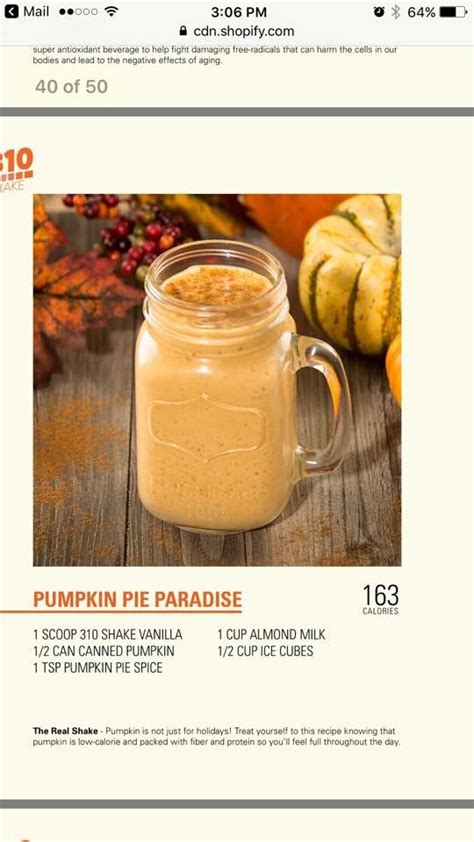 Pumpkin Pie Paradise Shake