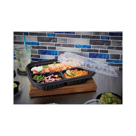 Pactiv EarthChoice Entree2Go Takeout Container 3 Compartment 48 Oz