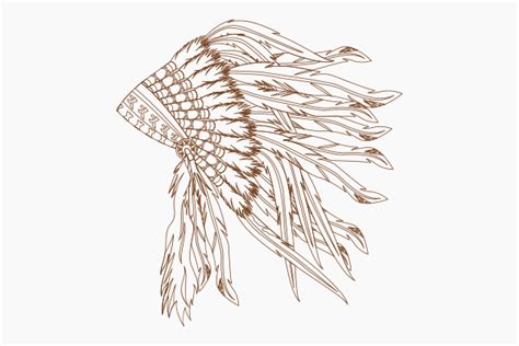 Outline Native American Headdress Graphic by faqeeh · Creative Fabrica