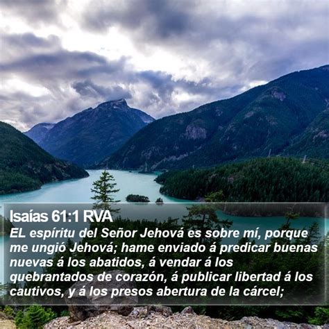 Isaías 611 Rva El Espíritu Del Señor Jehová Es Sobre Mí