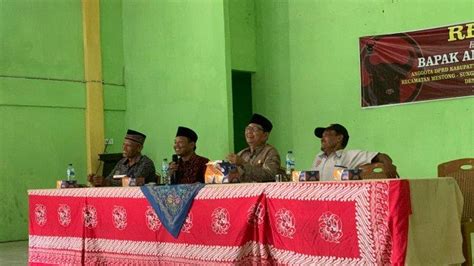 Anggota DPRD Provinsi Jambi Akmaludin Reses Di Desa Pondok Meja Terima