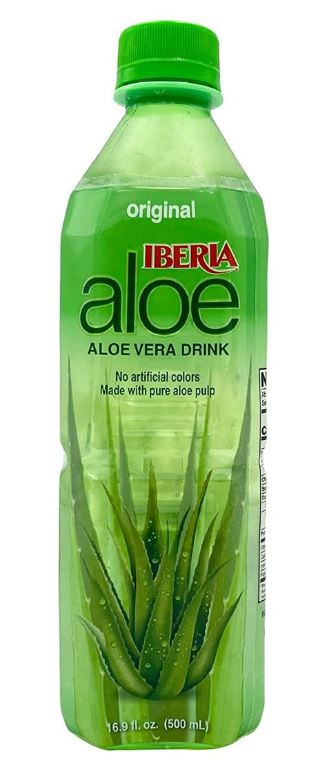 Aloe Vera Drink With Aloe Vera Pulp Original 16 9 Fl Oz Pack Of 24