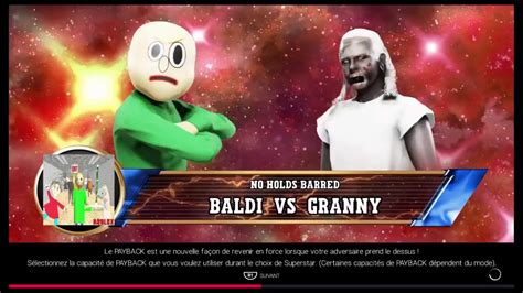 Baldi Basics Vs Granny Wwe K Youtube