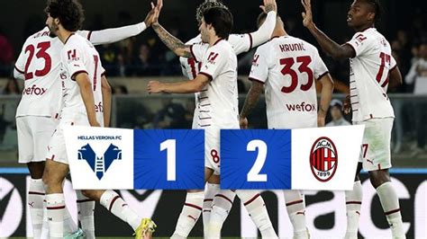 Tonali Regala Al Milan Tre Punti D Oro Contro Il Verona Al Bentegodi