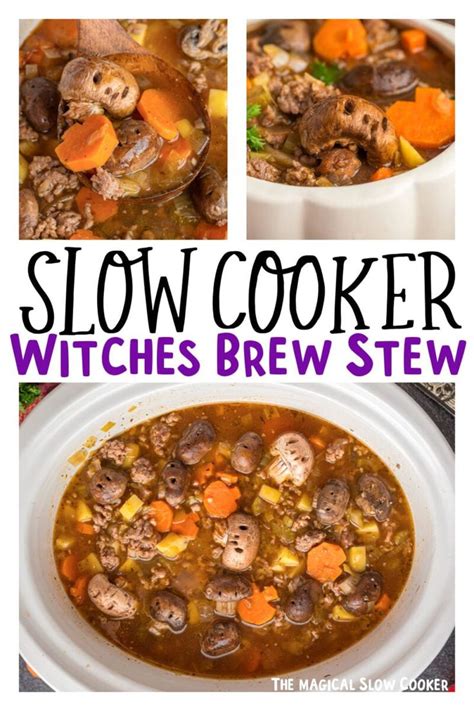 Witches Brew Stew Crockpot Recipes Slow Cooker Fall Recipes Stew