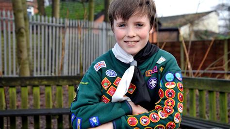 Cub Scouts Record Of 41 Badges Leaves No Room For More On Jumper