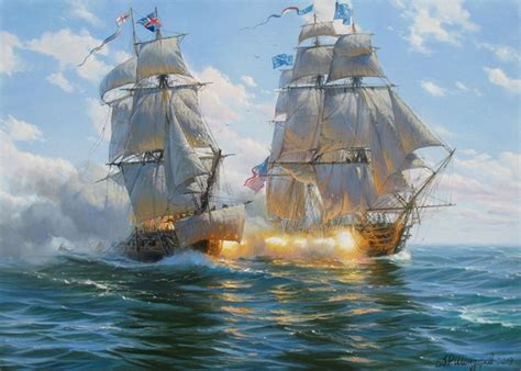 Sailing Ship Painting by Alexander Shenderov Ocean Painting Sail Boat ...