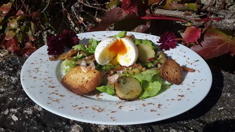 Salade Campagnarde Pommes De Terre Lardons Et Son Oeuf Mollet Au Cookeo