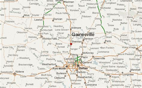 Gainesville Texas Map | secretmuseum